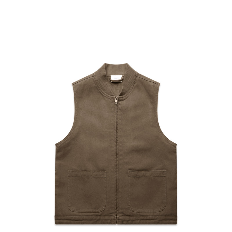 Women's Canvas Heavy Vest in Walnut