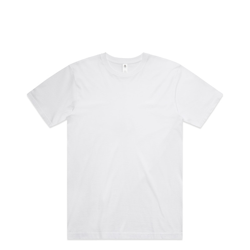 Block Tubular Minus Tee [-6cm] in White