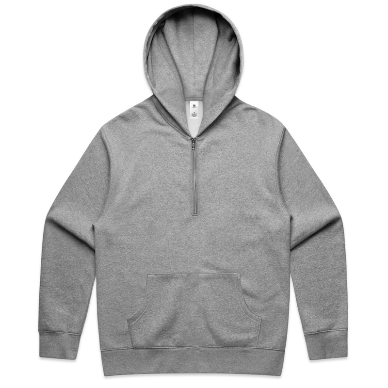Relax Half Zip Hood in Grey marle