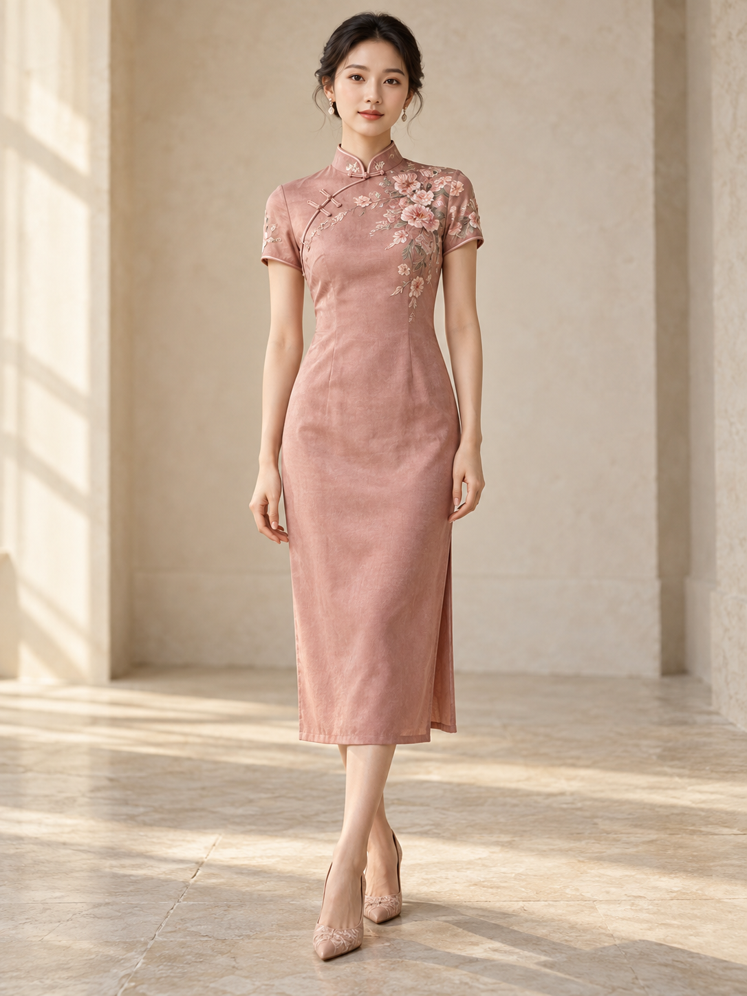 Rose Garden Cheongsam — design visualization