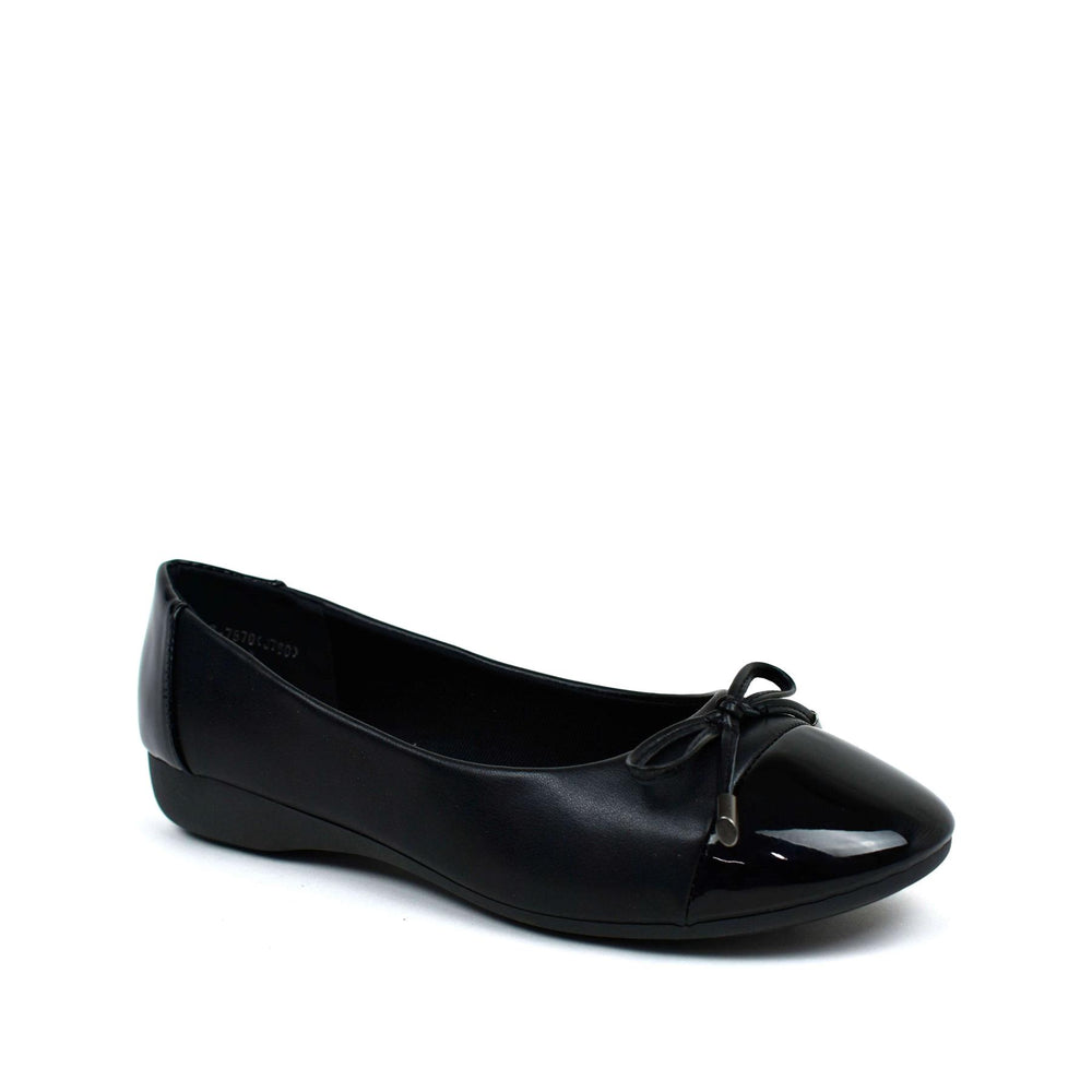 Women’s Flats LSH-7870 in Black PU/Patent