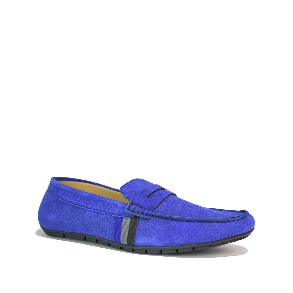 Men’s Loafers MSH-8760 in Navy Suede