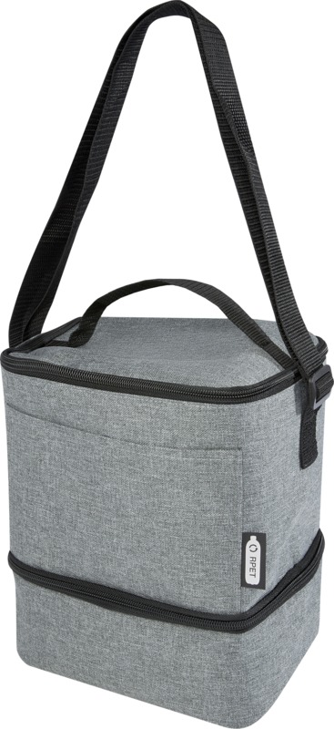 Tundra 9-can GRS RPET lunch cooler bag 9L in Heather grey