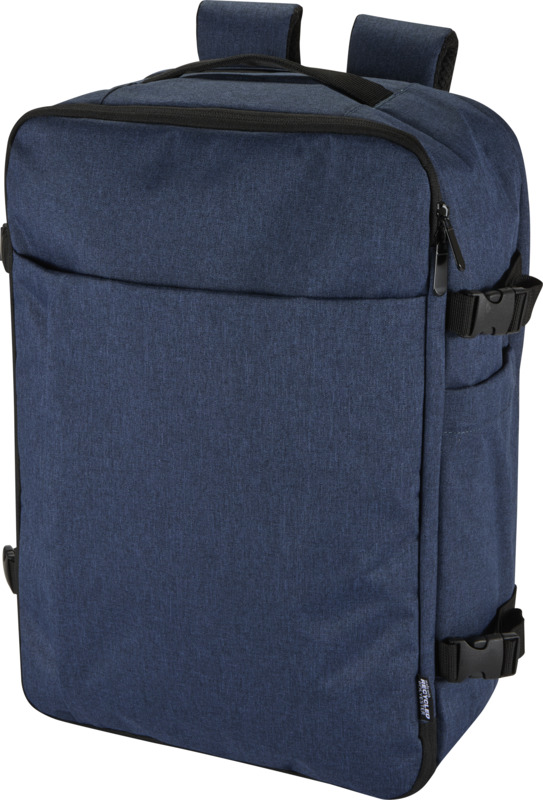 Libra 17" GRS recycled carry-on backpack 25L in Heather navy